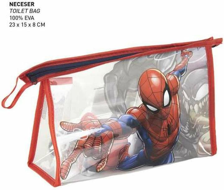 Actual product image Cerda Spiderman Kids Toiletry Bag Set Official Marvel License