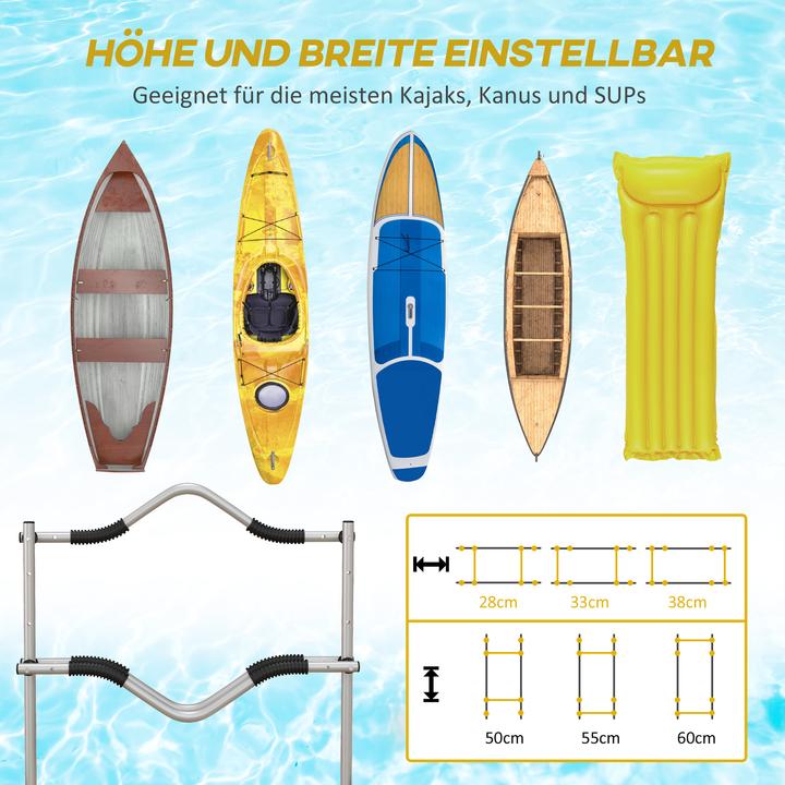 Immagine prodotto SportNow Carrello per kayak in alluminio, plastica gialla