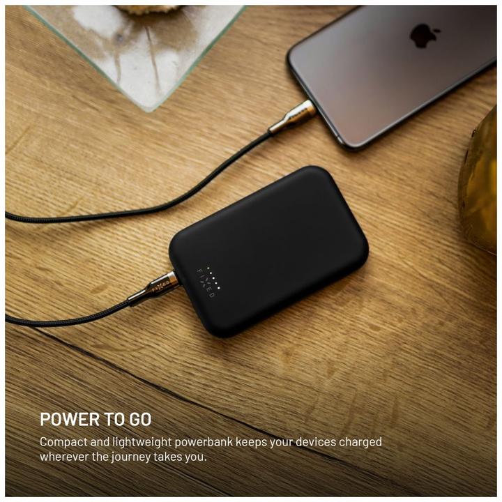 Produktbild Fixed MagZen Trådløs PD 20W Power Bank 10.000 mAh Sort Powerbank - Sort - 10000 mAh (10000 mAh, 20 W, 37 Wh)
