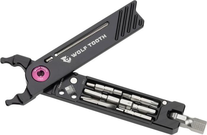 Wolf Tooth 8-Bit Pliers Kombizange/Multitool, black/purple (17 Funktionen)