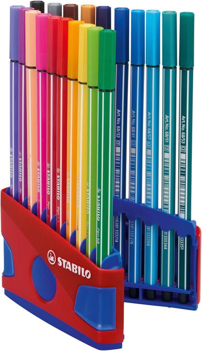 Produktbild STABILO Fasermaler Pen (farbsortiert, 20 x)