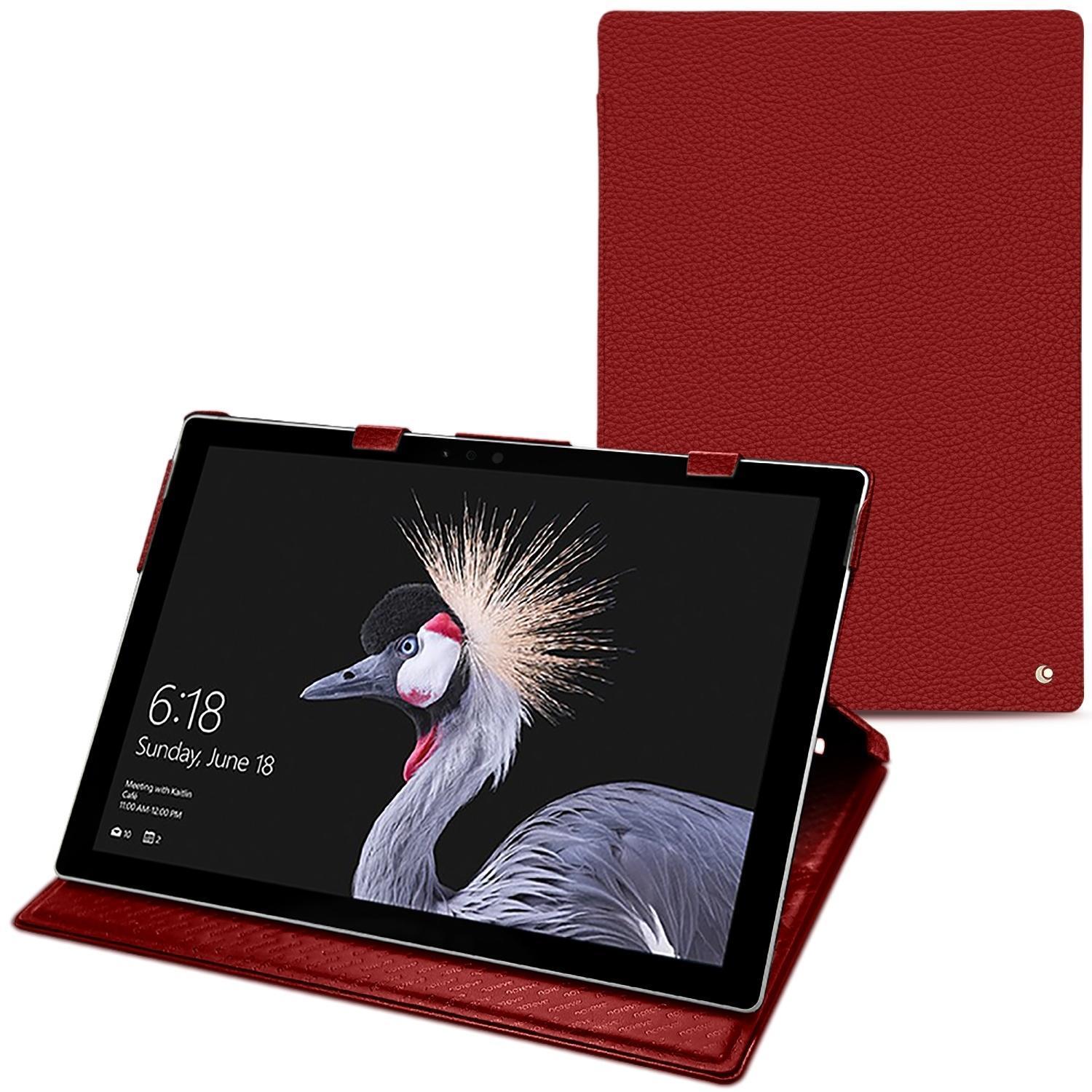 Thumbnail - Noreve Lederschutzhülle (12.30", Microsoft), Notebooktasche, Rot