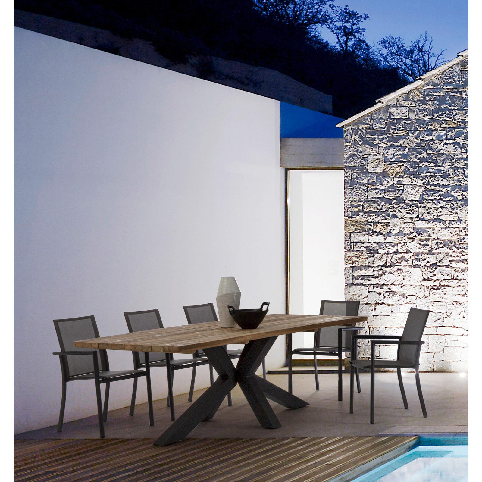 Thumbnail - Bizzotto, Gartentisch + Balkontisch, Gartentisch Ramsey schwarz (240 cm)