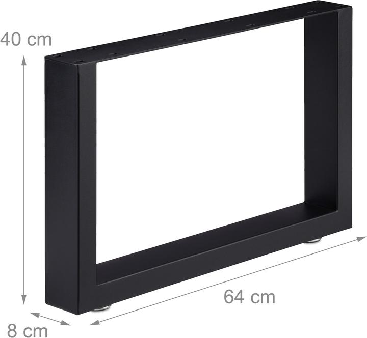 Image du produit Relaxdays 2 pieds de table