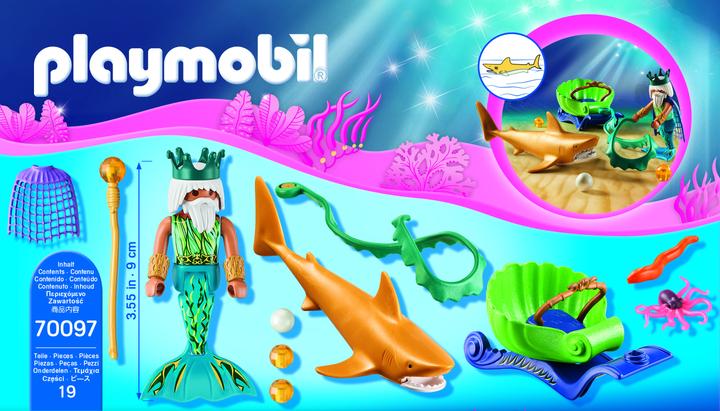 Actual product image Playmobil King of the sea with shark carriage (70097)