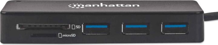 Actual product image Manhattan USB 3.0 with card reader (USB-C, 3 Ports)
