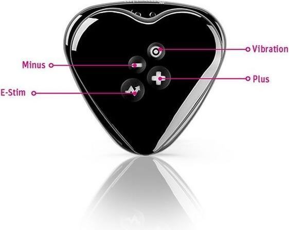 Image du produit Mystim Vibromasseur Hearts Desire eStim Lay-On Noir