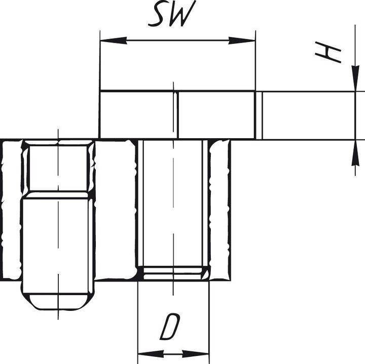 Actual product image IBT Eccentric clamp 10 mm for T-slots size 10
