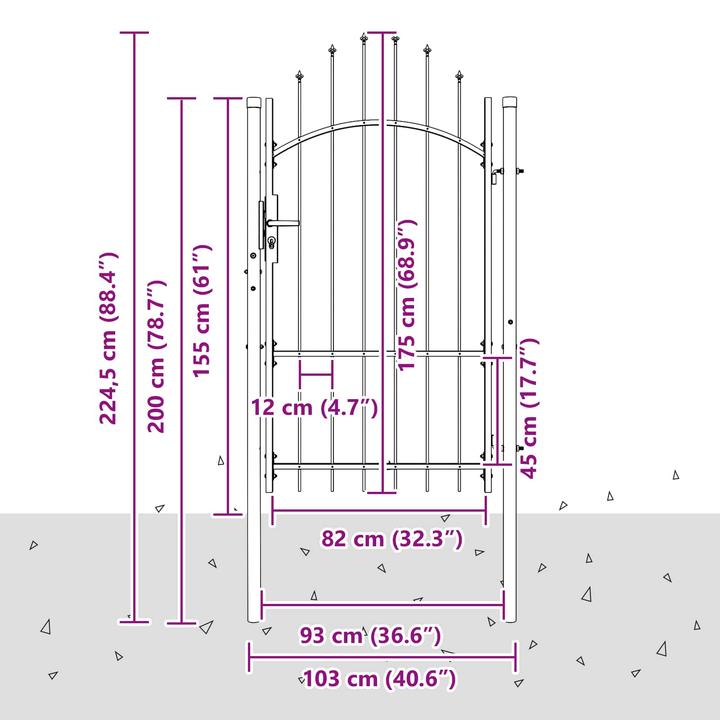 Produktbild vidaXL Gartenbarriere