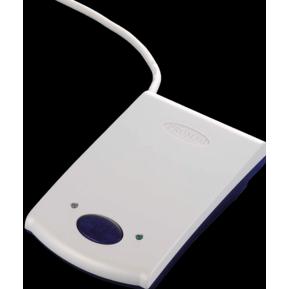 Thumbnail - Promag PCR-330M, USB RFID Lesegerät, 13,56 MHz, Slot, USB (Keyboard-Mode), Masse (BxHxT): 65x23x100mm (USB), Speicherkar...