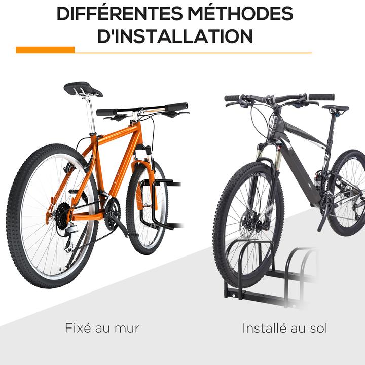 Image du produit Homcom Support de vélo avec 4 fixations