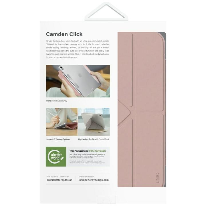 Image du produit Uniq Case Camden Click for iPad 11" A16 (2025) / iPad 10.9" 10 gen. (2022) pink (IPad 10.9)