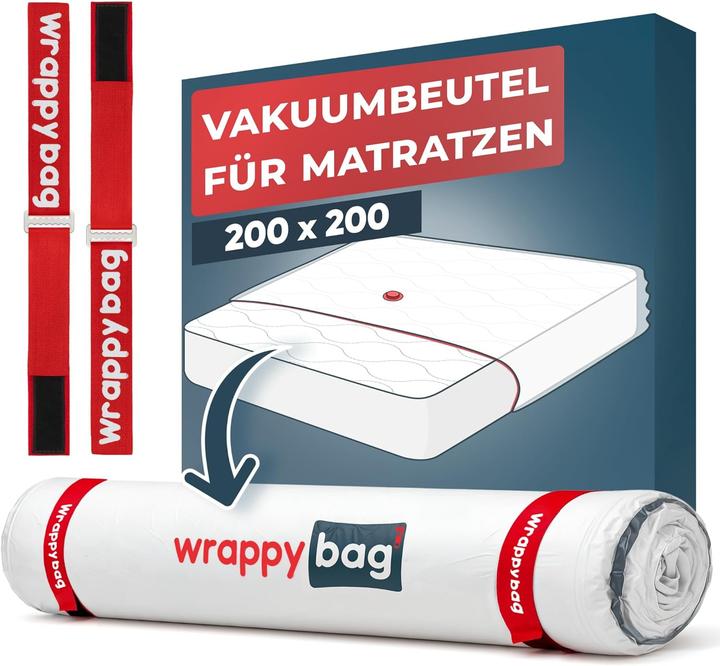 Wrappybag Vakuumbeutel-Set für Matratzen, 200x200 cm