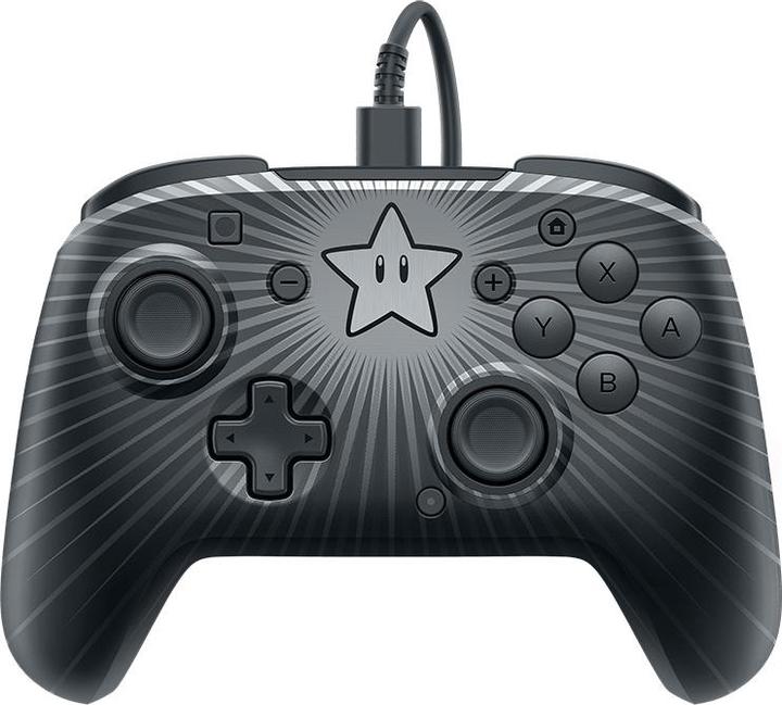 Produktbild PDP Faceoff Wired Pro Controller- Star Mario, Gamepad Analog / Digital Nintendo Switch (Switch)