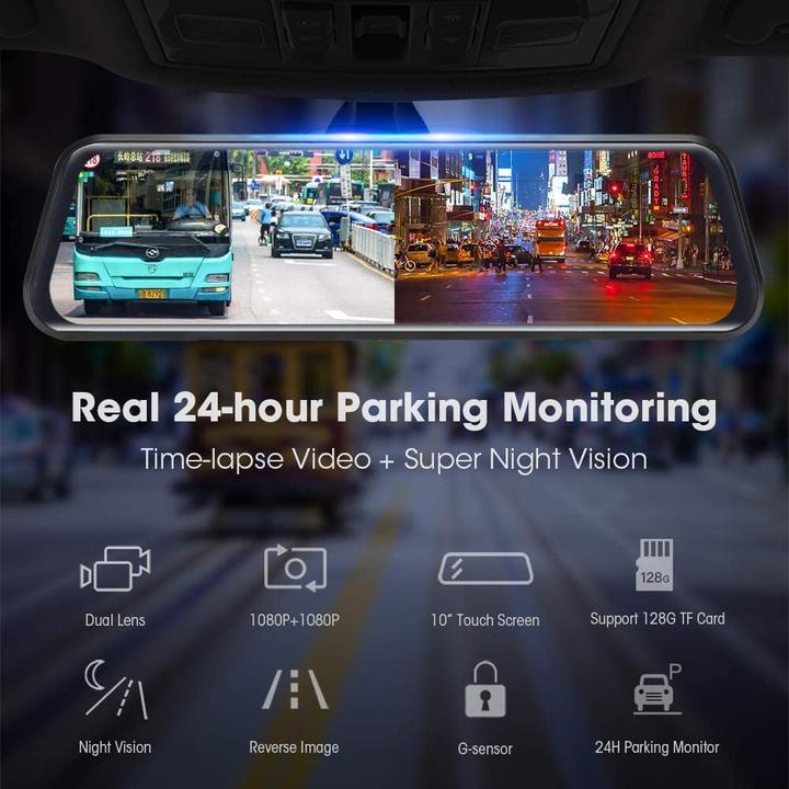 Produktbild Jansite Dashcam (Beschleunigungssensor, Eingebautes Display, Eingebautes Mikrofon, Full HD)