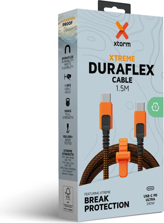 Actual product image Xtorm USB C — USB C (1.50 m, USB 3.1, 240 W)