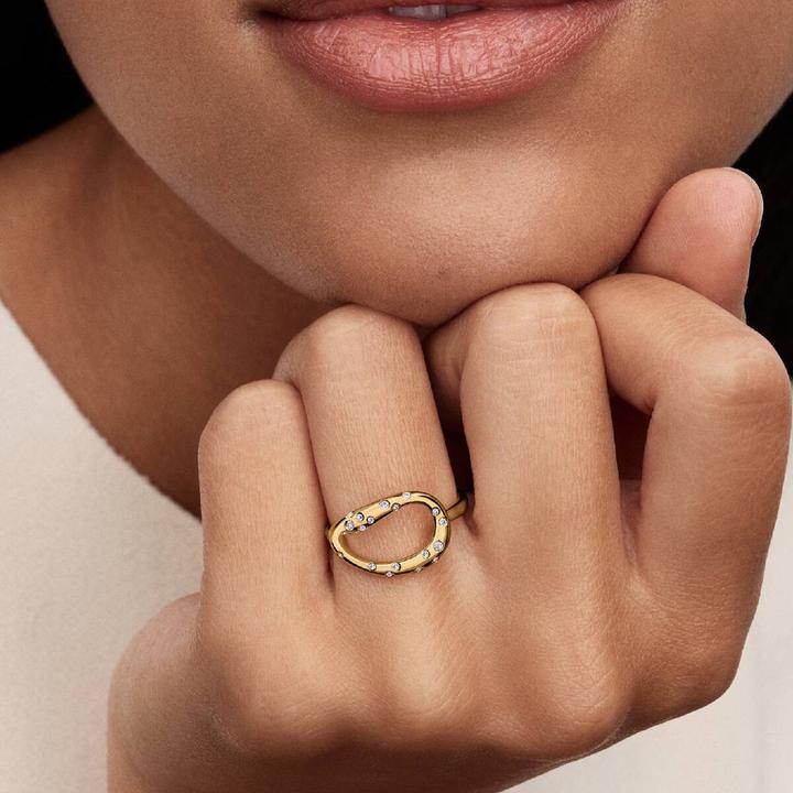 Produktbild Pandora Organisch Geformter Steinbesetzter Statement Ring (56)