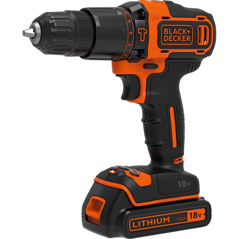 Thumbnail - Black & Decker, Bohrmaschine + Akkuschrauber, Akku Bohrmaschinen-Set (Akkubetrieb)