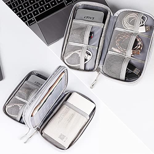 Image du produit Only-Bags.Store Sac organiseur de câbles Petit sac étanche pour câbles Sac double couche avec plaque fixe
