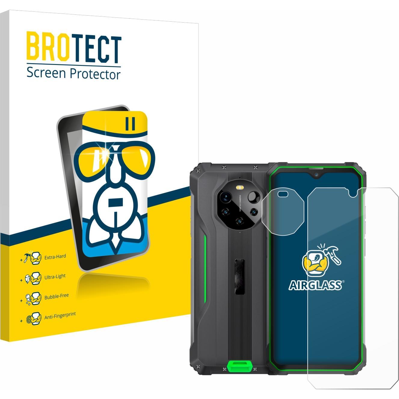 BROTECT AirGlass Panzerglasfolie (1 Stück, Blackview BL8800 5G), Smartphone Schutzfolie, Transparent