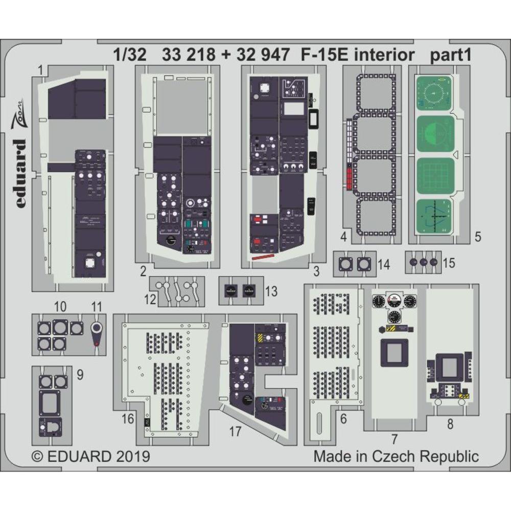 Eduard F-15E interior for Tamiya