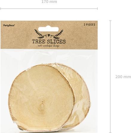 Immagine prodotto Partydeco Rondins de bois - 12 cm (2 x)