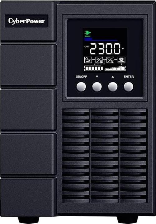 Actual product image Cyberpower OLS1500EA-DE Double conversion UPS 1500VA/1350W LCD SNMP Slot dt.Software (1500 VA, 1350 W, Online double converter UPS)