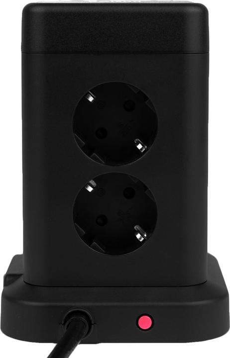 Productafbeelding Huslog Verticaal verlengsnoer met USB (12x, Type 23, USB-A, USB-C)