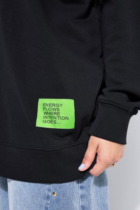 Produktbild Studio Untold Sweatshirt, oversized, Statement Patch, Rundhals, Langarm