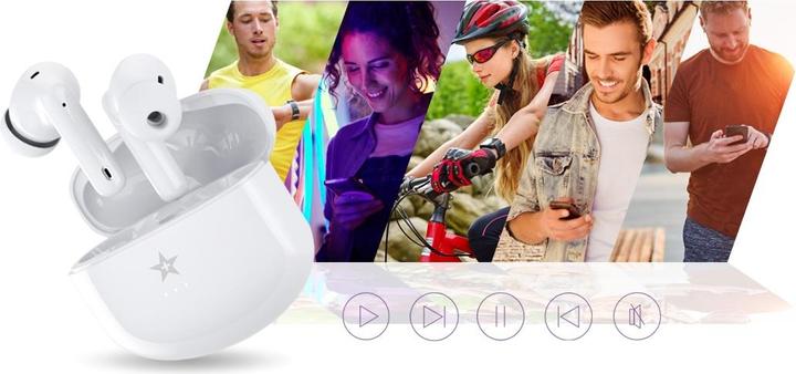 Produktbild Giewont RealSound PRO ANC ENC GWS800-2 kabellose Kopfhörer, weiss (Aktive Geräuschunterdrückung, 5.50 h, Kabellos)