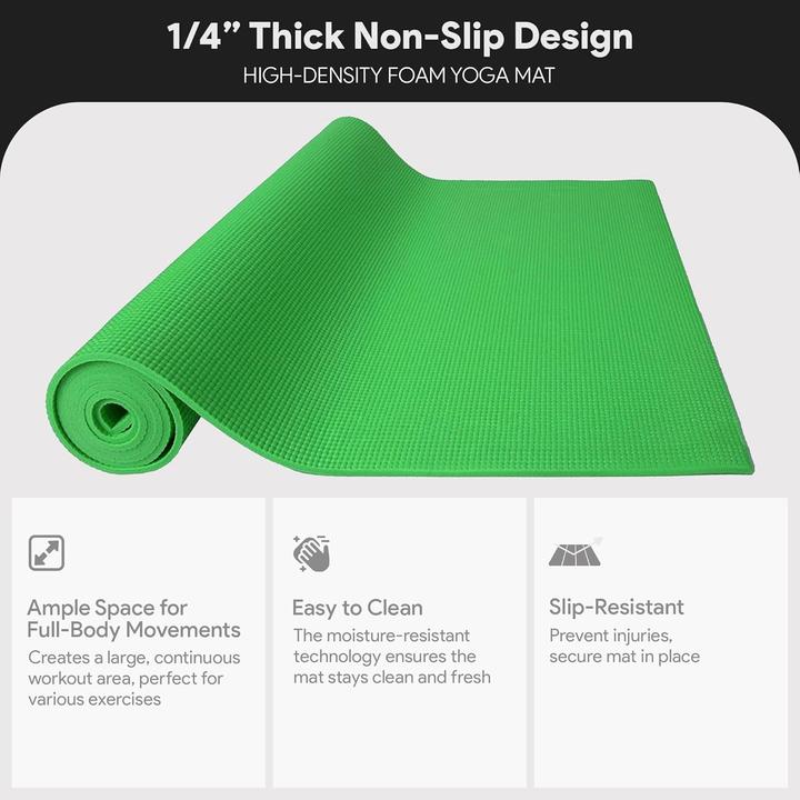 Produktbild Fitvids Yogamatte mit Tragegurt (6 mm)