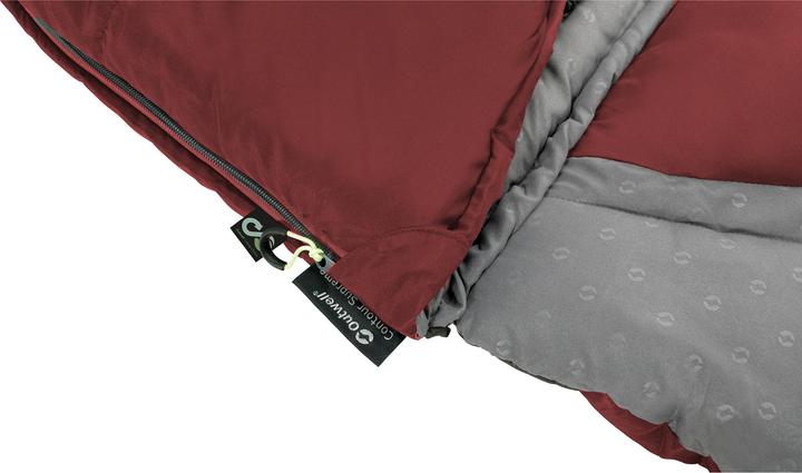 Image du produit Outwell Sac de couchage Contour Lux polyester, rouge foncé, quantité (220 cm)
