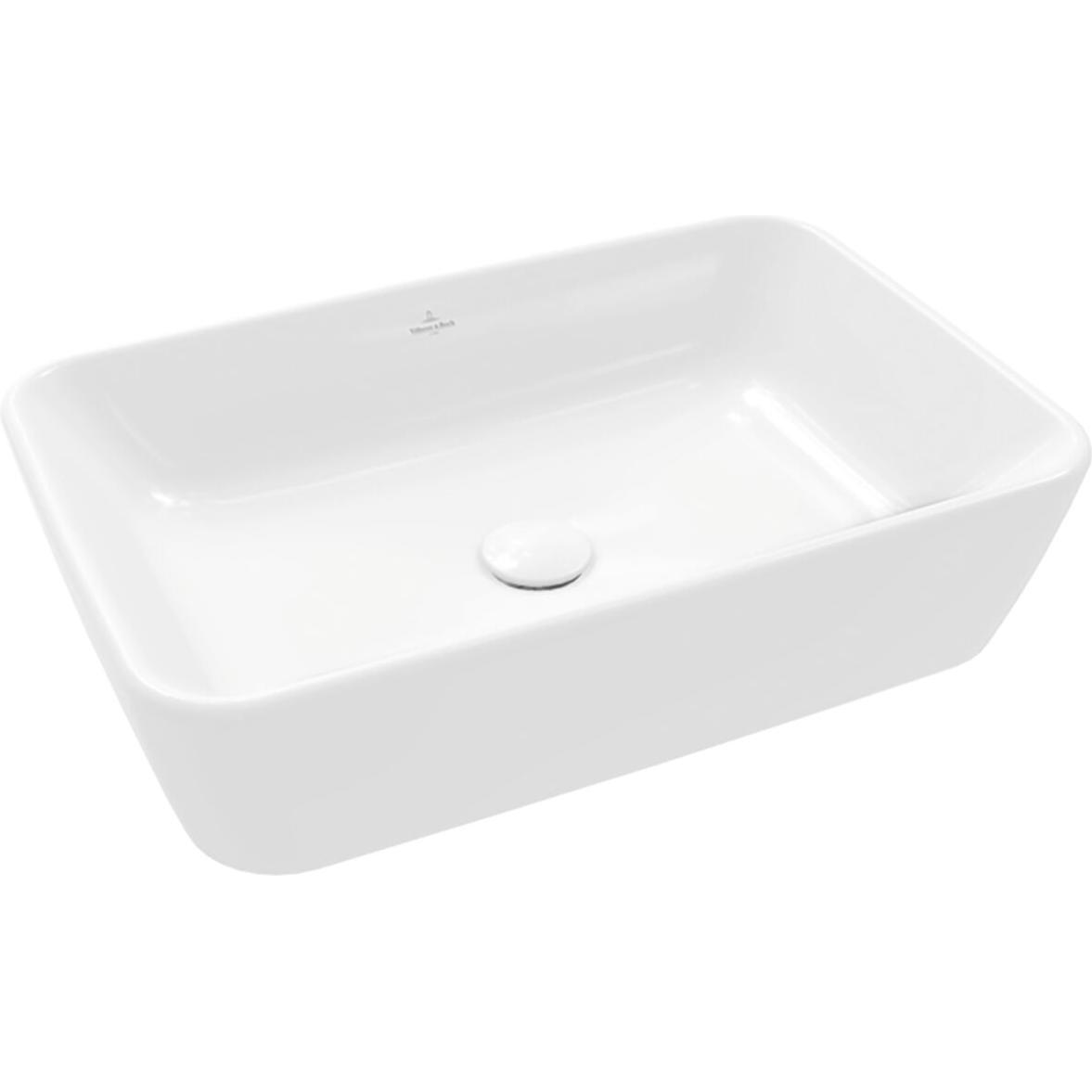 Villeroy & Boch, Waschbecken, V&B Aufsatzwaschtisch ARCHITECTURA 600x400mm, mit ÜL, rechteckig we (405 mm, 600 mm)