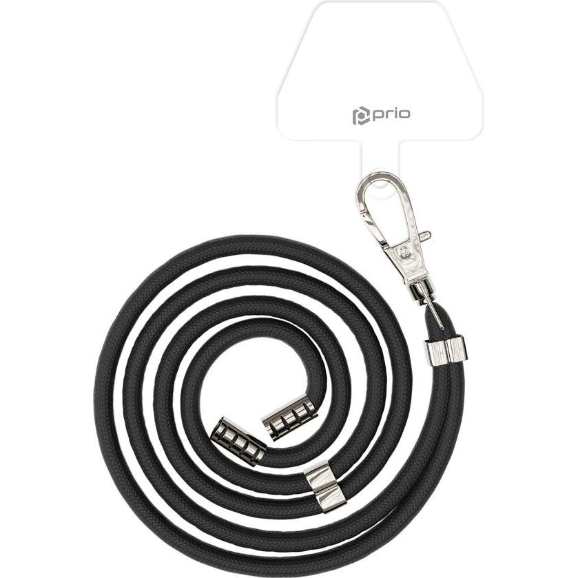 Thumbnail - prio Universal Phone Lanyard 0.7m black, Handykette, Schwarz