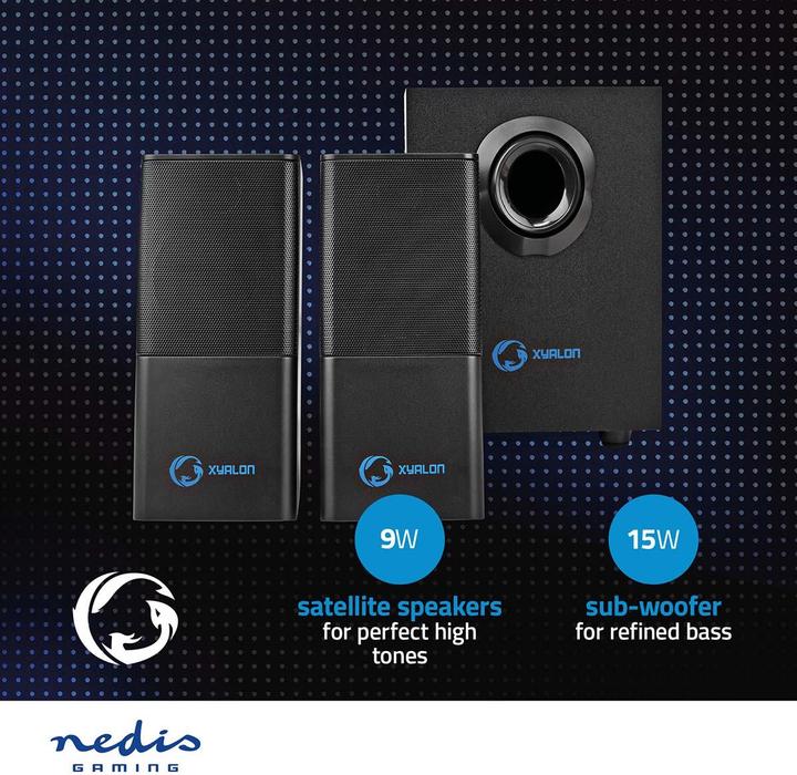 Actual product image Nedis Gaming Speaker GSPR10021BK