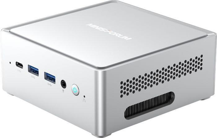 MINIS FORUM ミニPC シルバー 本体 MINISFORUM ミニPC コンパクト シルバー MINISFORUM ミニPC コンパクト