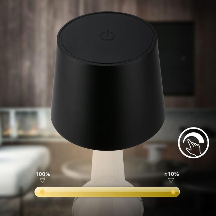 Produktbild Briloner Brilo unplugged BOTA Akku LED Flaschenleuchte- Schwarz (120 lm)