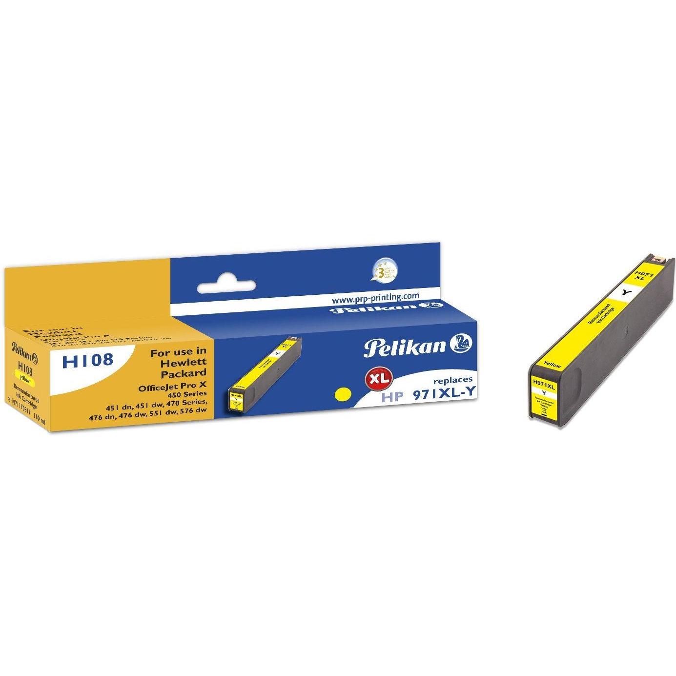 Pelikan, Druckerpatrone, H108 CN628AE - HP971XL (Y)