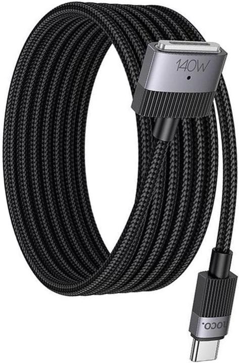 Actual product image Hoco Cable Cable USB C to Mag3 5A 140W magnetic 1,8 m U141 black (1.80 m, 140 W)