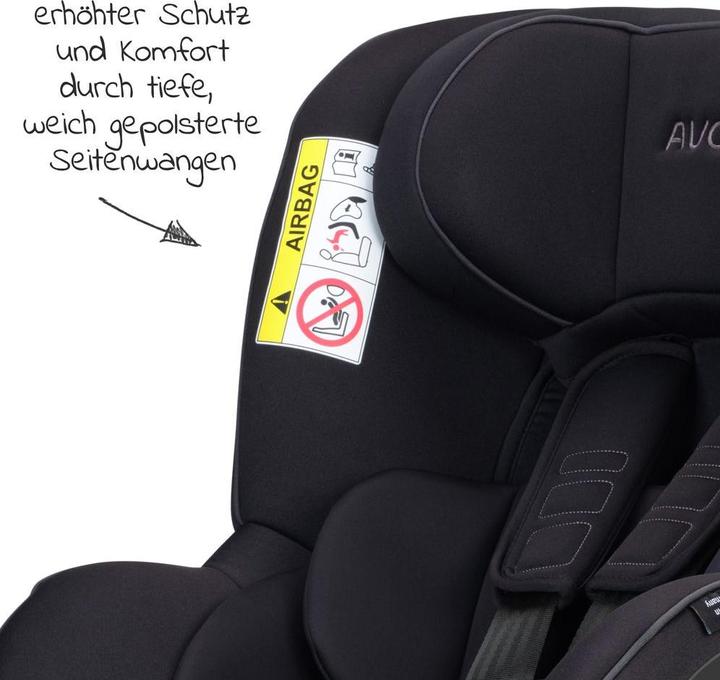 Actual product image Avova Sperber-Fix 61 Reboard child seat from 61 cm - 105 cm (from approx. 3 months to approx. 4 years) (Reboarder, ECE R129/i-Size Standard)