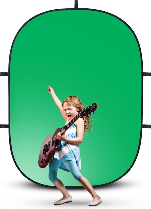 Actual product image Walimex pro per folded background green/blue, 150x210cm (210 cm, 200 cm)