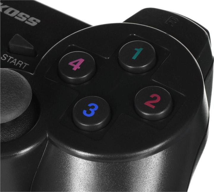 Actual product image Vakoss Gamepad Bezprzewodowy USB Z Funkcją Dual Shock Pc/Ps3 Tryb Cyfrowy I Analogowy Gp-4705bk (PC, PS3)