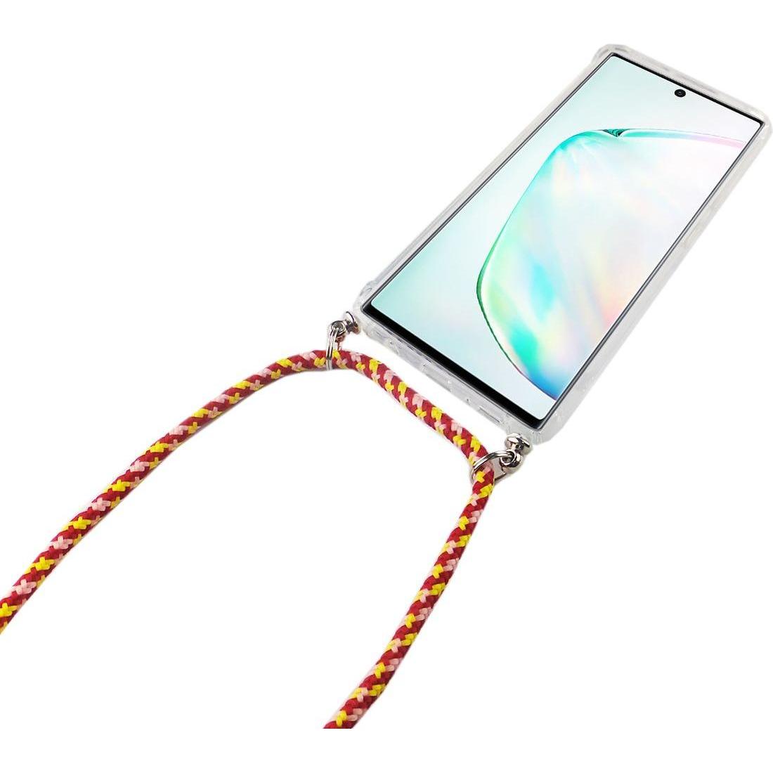 Thumbnail - König Design Handykette für Samsung Galaxy Note 10 Plus Band Case zum umhängen Kordel Rot Neu, Handykette, Transparent
