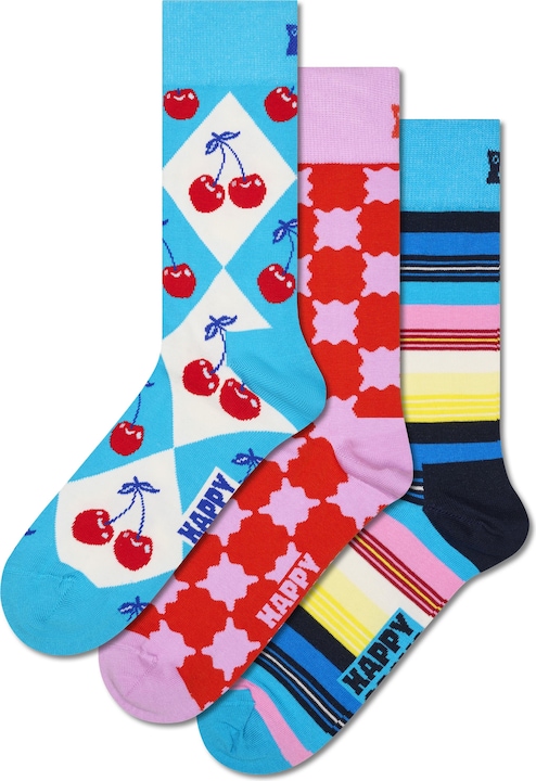 Produktbild Happy Socks Strümpfe CHECKS AND STRIPES Socken 3er Pack (3er Pack, 41 - 46)