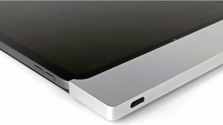 Actual product image smart things sDock Fix s53, silver - 12.4 inch wall mount/charging station for Galaxy Tab S7+, S7 FE, S8+.