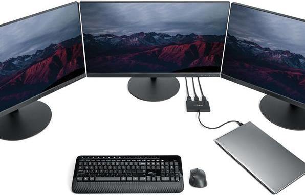 Produktbild StarTech 3-Port Multi-Monitor Adapter (USB Typ-C, 10.50 cm)