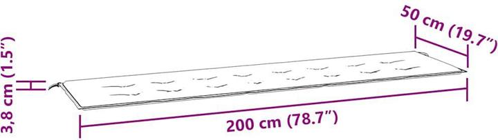 Actual product image VidaXL Lincoln (200 x 50 x 3 cm)