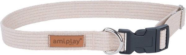 amiplay Collar Cotton L, 25mm/40-60cm, beige