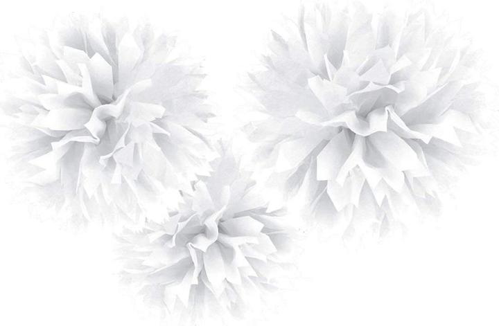 Produktbild Amscan Papier-Pompons Weiss
