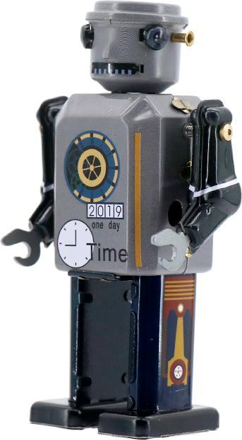 Actual product image Mr & Mrs Tin Robot Time Bot